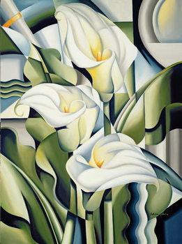 Poster Cubist Lilies