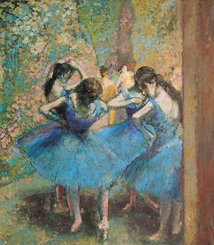 Poster Dancers in blue, 1890