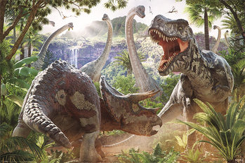 Poster David Penfound – Batalha de dinossauros