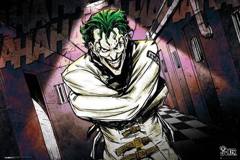 Quadro Joker a preto e branco • Tabloide PT