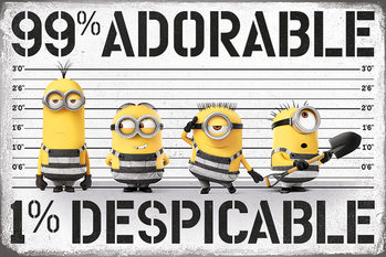 Poster Despicable Me 3 - 99% adorable 1% Despicable