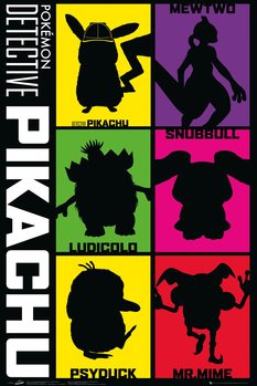 Poster Detective Pikachu - Silhouette