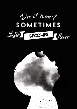 Poster Do it now - Black