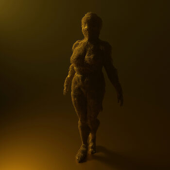 Poster Dramatic Particle Figure,  c.2015-2025