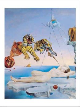 Dream Caused by the Flight of a Bee Around a Pomegranate a Second Before Awakening, 1944 Art Print