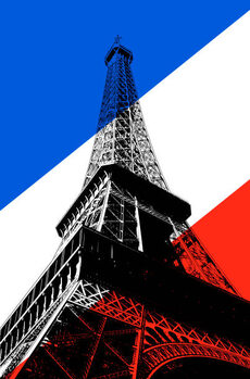 Poster Eiffel Tower Paris France Illustration