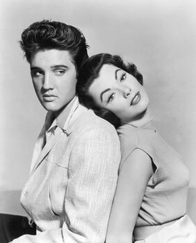Canvas Print Elvis Presley And Judy Tyler