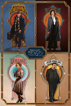 Poster Fantastic Beasts And Where To Find Them - Framed Cast