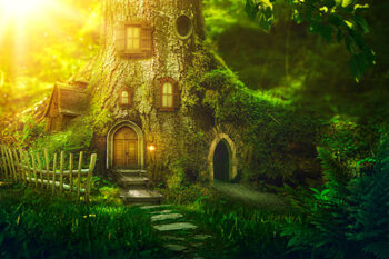 Poster Fantasy tree house