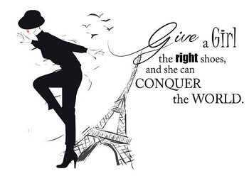 Poster Fashion girl in sketch-style