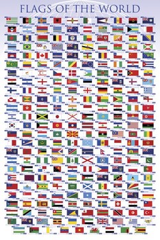 Flags of the world Poster