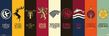 Poster Game of Thrones - House Sigils