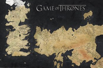 Poster XXL Game of Thrones - Westeros Map
