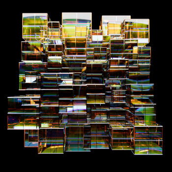 Poster Glass Grid Structure,  c.2015-2025