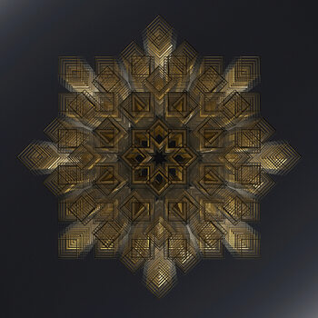 Poster Gold Structural Symmetry, c.2015-2025