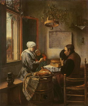 Canvas Print Grace before Meat, 1660