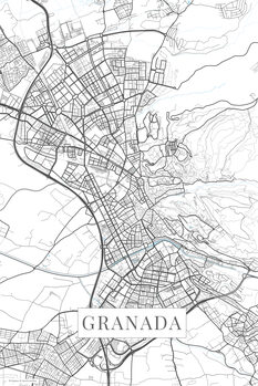 Poster Granada white