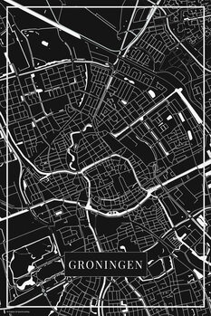 Poster Groningen black