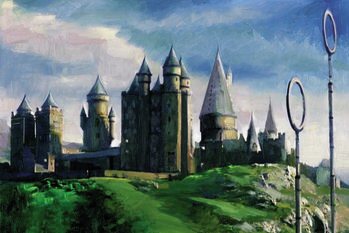 Poster Harry Potter - Hogwarts painted
