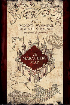 Poster Harry Potter - Mapa de Marauder