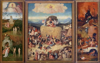 Poster Haywain, 1515 (oil on panel)