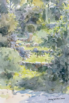 Poster Hillside Steps, Ein Kerem, Israel, 2019