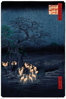 Poster Hiroshige - New Years Eve Foxfire