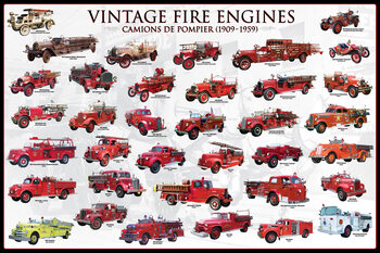 Poster Historic Fire Engines