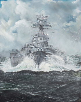 Poster HMS Hood heads for Bismarck 23rd May 1941, 2014,