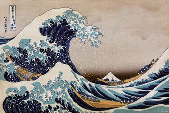 Poster Hokusai - Te Great Wave of Kanagawa