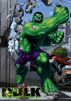 Плакат HULK - punch