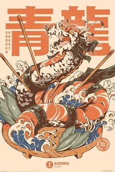 Poster Ilustrata - Dragon Sushi