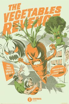 Poster Ilustrata - The Vegetables Revenge