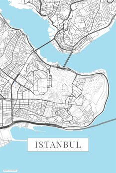 Canvas Print Instanbul white