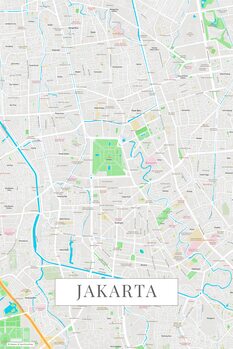 Canvas Print Jakarta color
