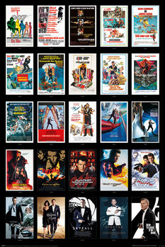 Poster James Bond - 25 Films
