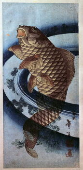 Poster Japanese art, carp