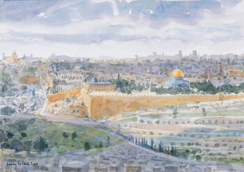 Плакат Jerusalem from The Mount Of Olives, 2019