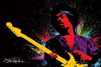 Poster Jimi Hendrix - paint