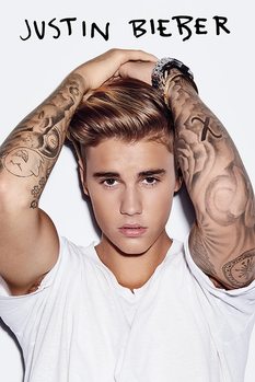 Justin Bieber - White Poster