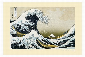 Poster Kacušika Hokusai - Vlna