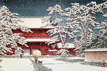 Kawase - Zojo Temple in the Snow Poster