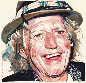 Canvas Print Keith Richards