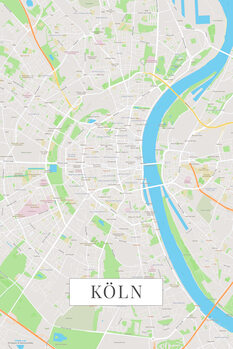 Canvas Print Koln color