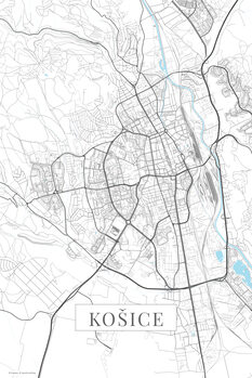 Poster Kosice white