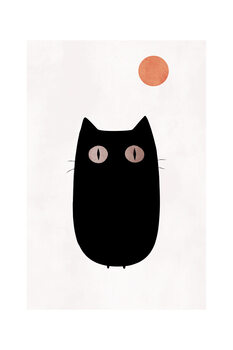 Impressão de arte Kubistika - The cat