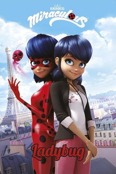 Ladybug Paris Poster