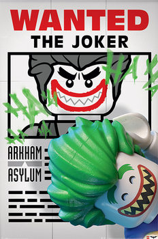 Poster Lego Batman - Wanted The Joker