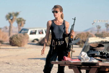 Poster Linda Hamilton, Terminator 2