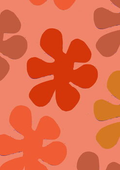 Quadro em tela Living coral, 2019